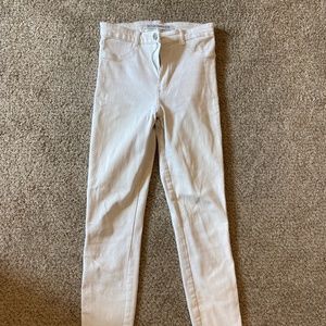 Zara White Skinny Jeans